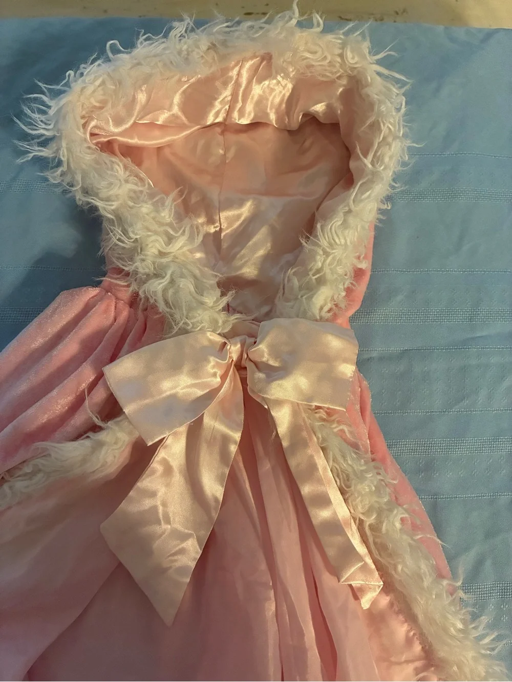 Pink Velvet Princess Hooded Cloak